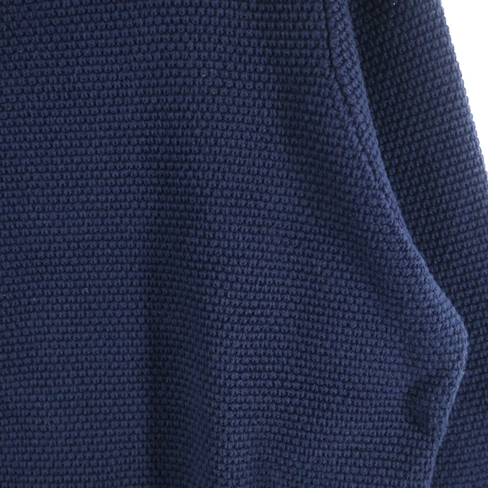 SOPHNET.(ソフネット) 15SS Waffle Knit Sweater ワッフルニットセーター クルーネック長袖ニットセーター SOPH-150116 ネイビー