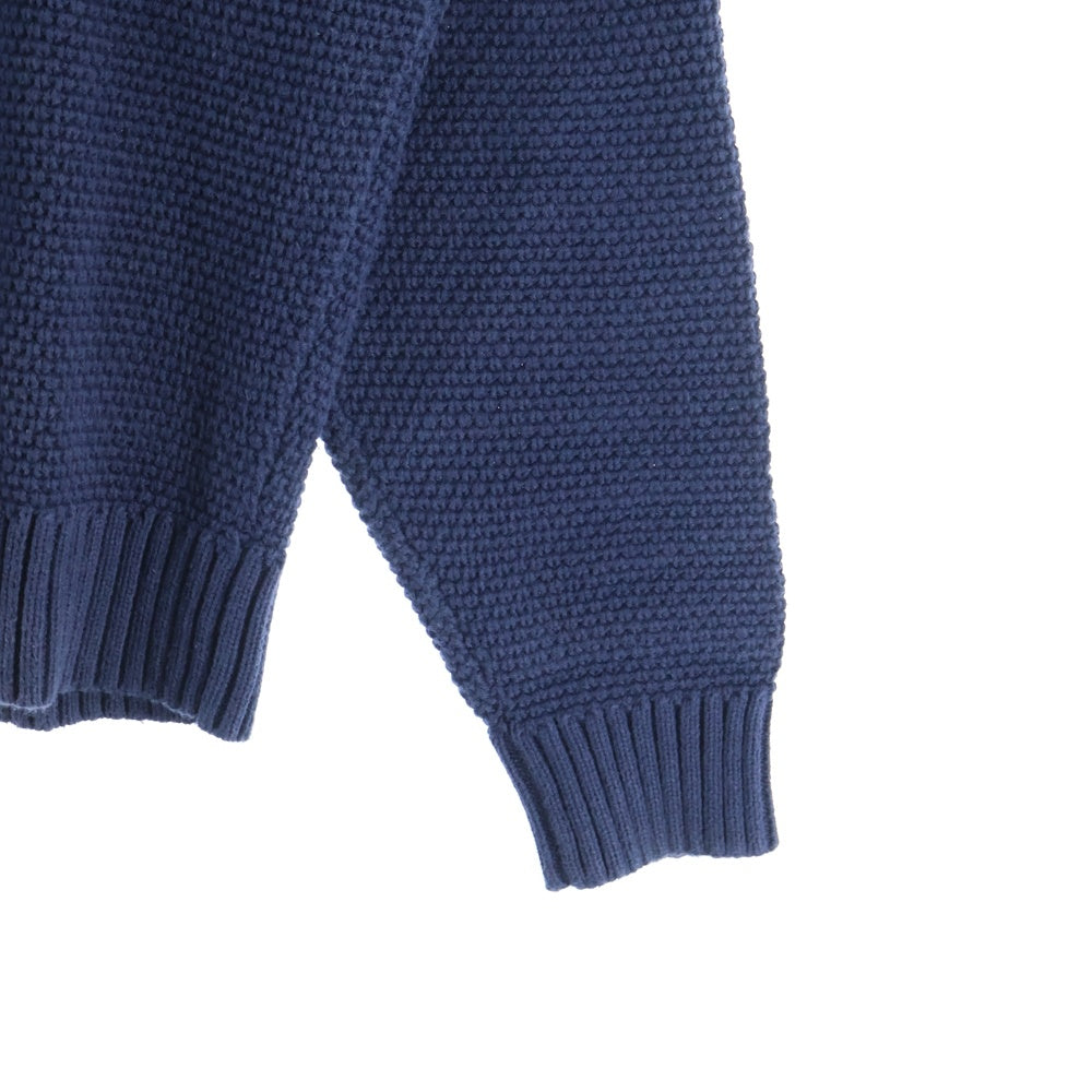 SOPHNET.(ソフネット) 15SS Waffle Knit Sweater ワッフルニットセーター クルーネック長袖ニットセーター SOPH-150116 ネイビー
