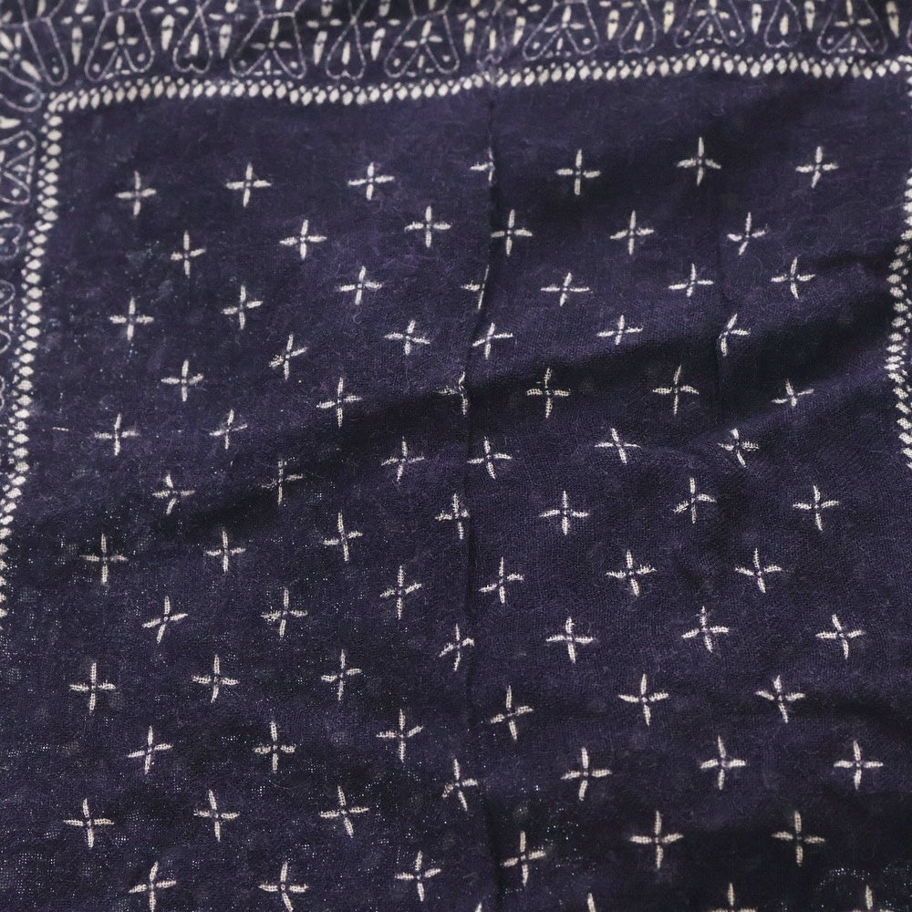 SOPHNET.(ソフネット) Paisley Bandana Rayon Stole ペイズリーバンダナレーヨンストール ネイビー