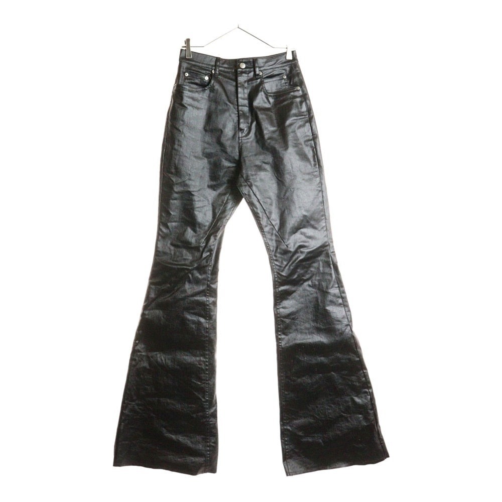 Rick Owens(リックオウエンス) 25SS BOLAN BOOTCUT ボランブーツカット コーティング パンツ ブラック RP01E7329-SCT