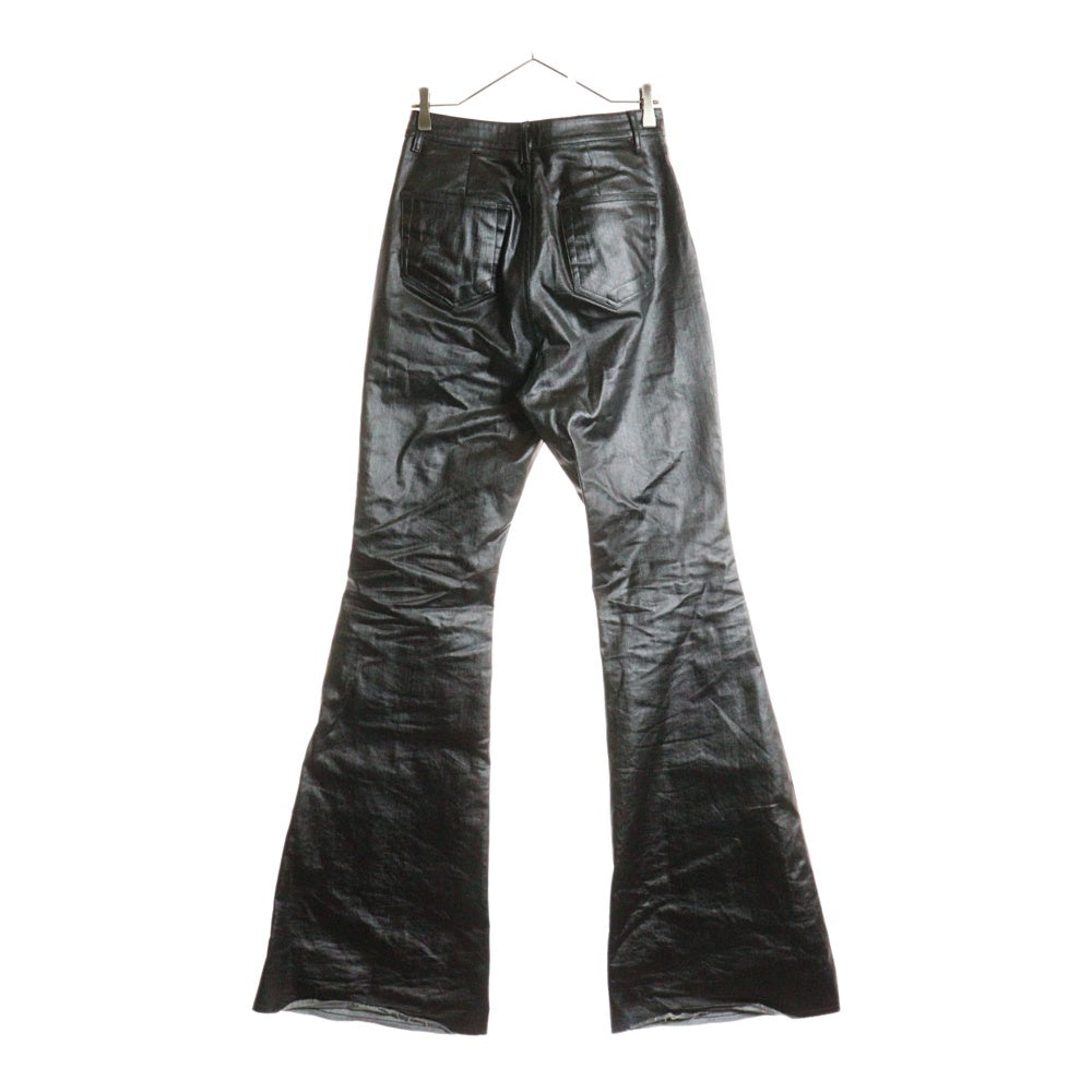 Rick Owens(リックオウエンス) 25SS BOLAN BOOTCUT ボランブーツカット コーティング パンツ ブラック RP01E7329-SCT