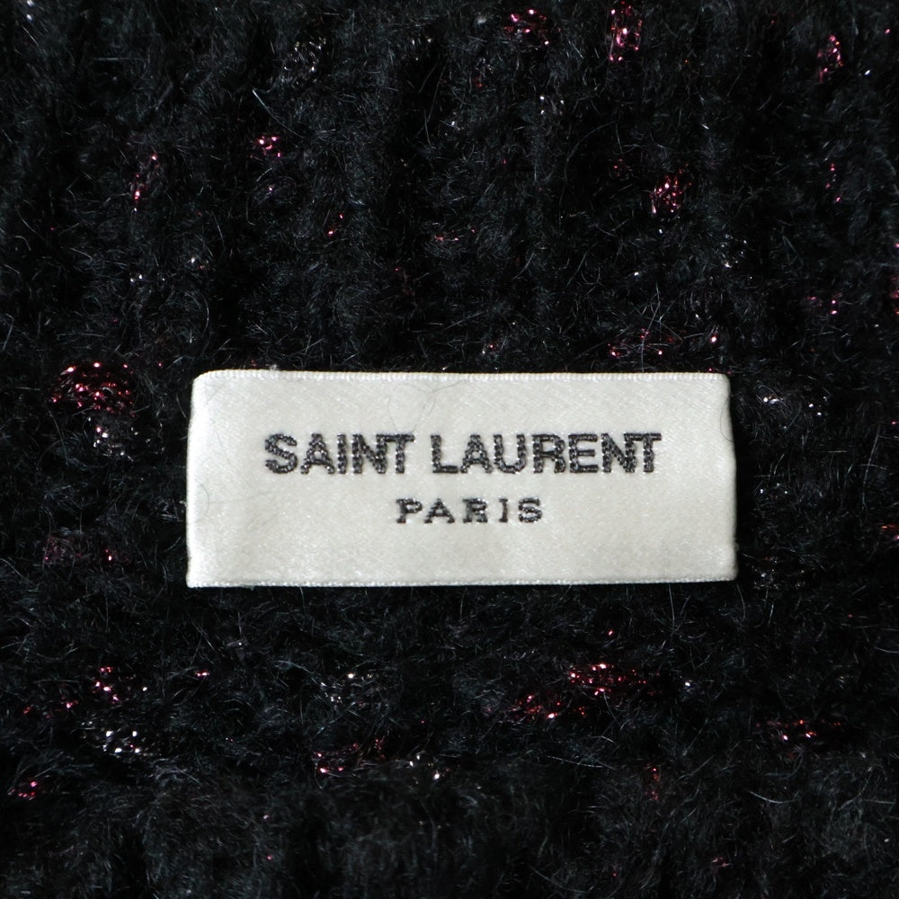 SAINT LAURENT PARIS(サンローランパリ) 19AW モヘア スパンニット セーター ブラック 560150 YACJ2
