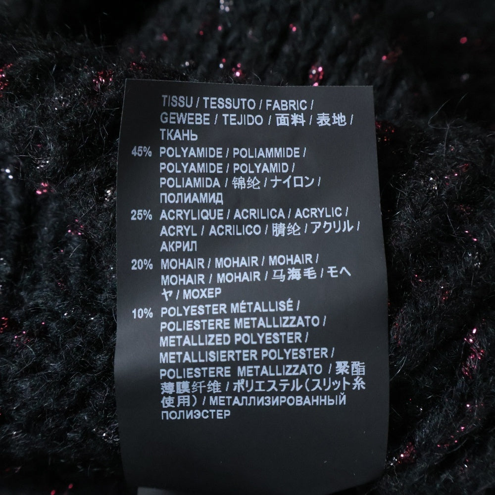 SAINT LAURENT PARIS(サンローランパリ) 19AW モヘア スパンニット セーター ブラック 560150 YACJ2