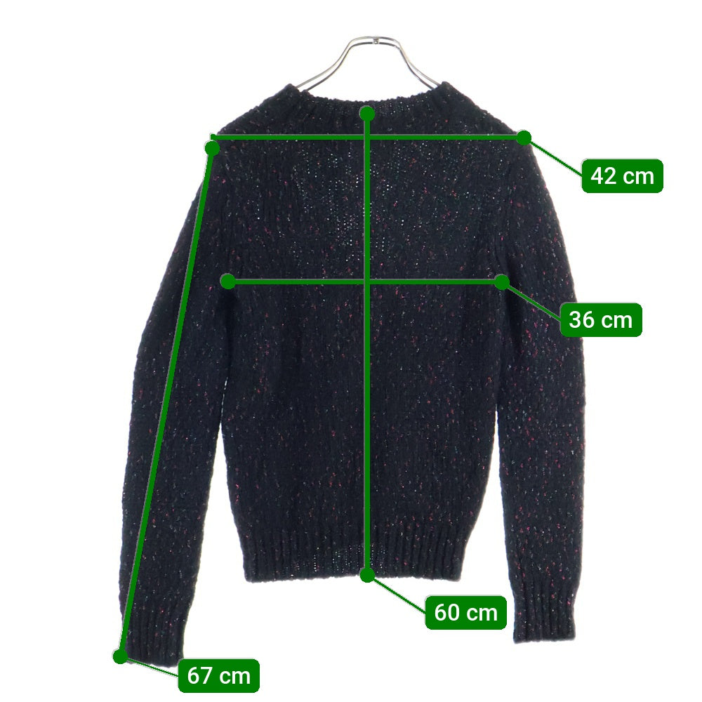 SAINT LAURENT PARIS(サンローランパリ) 19AW モヘア スパンニット セーター ブラック 560150 YACJ2