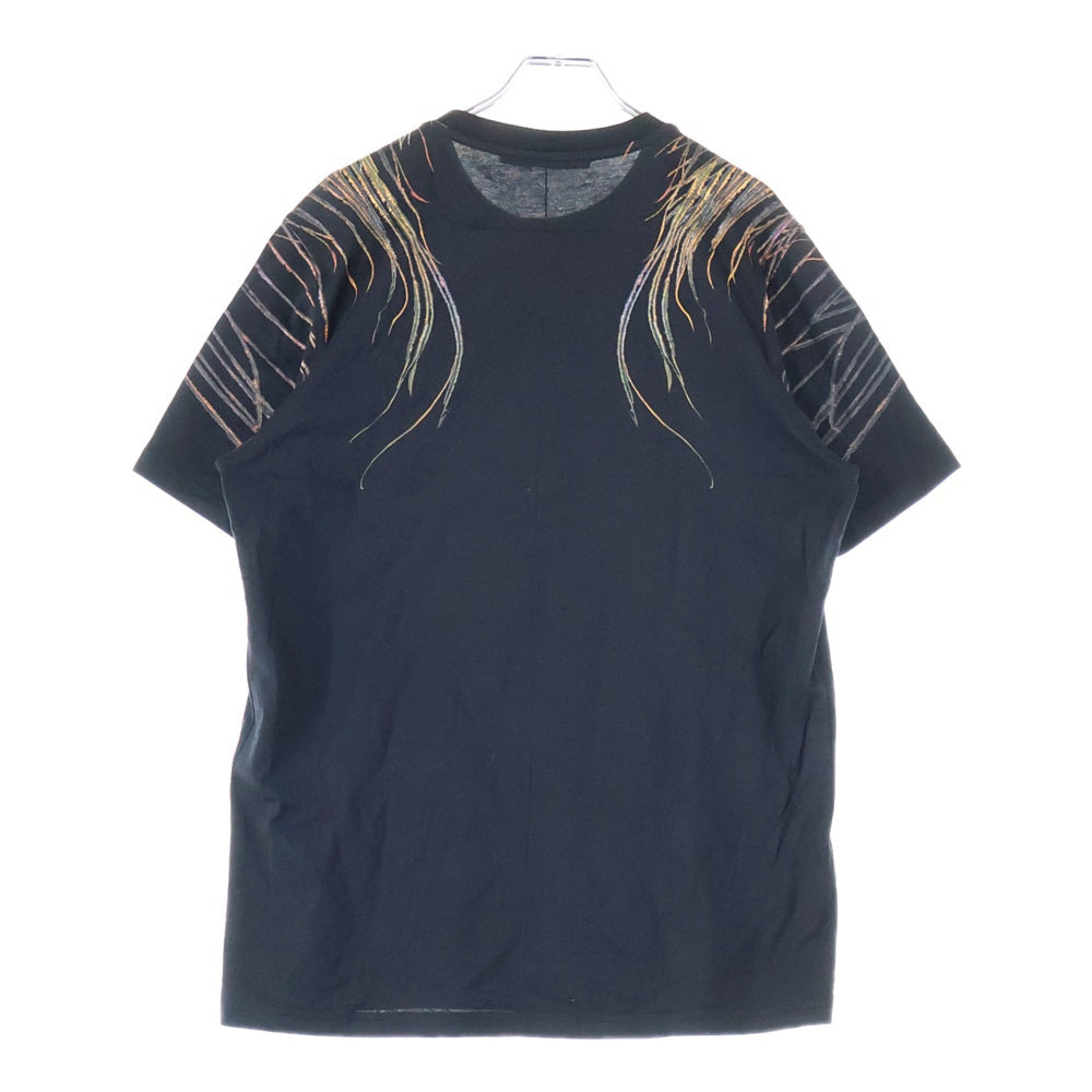 GIVENCHY(ジバンシィ) VIRGINIA BITCH フェザー柄 半袖Tシャツ カットソー ブラック