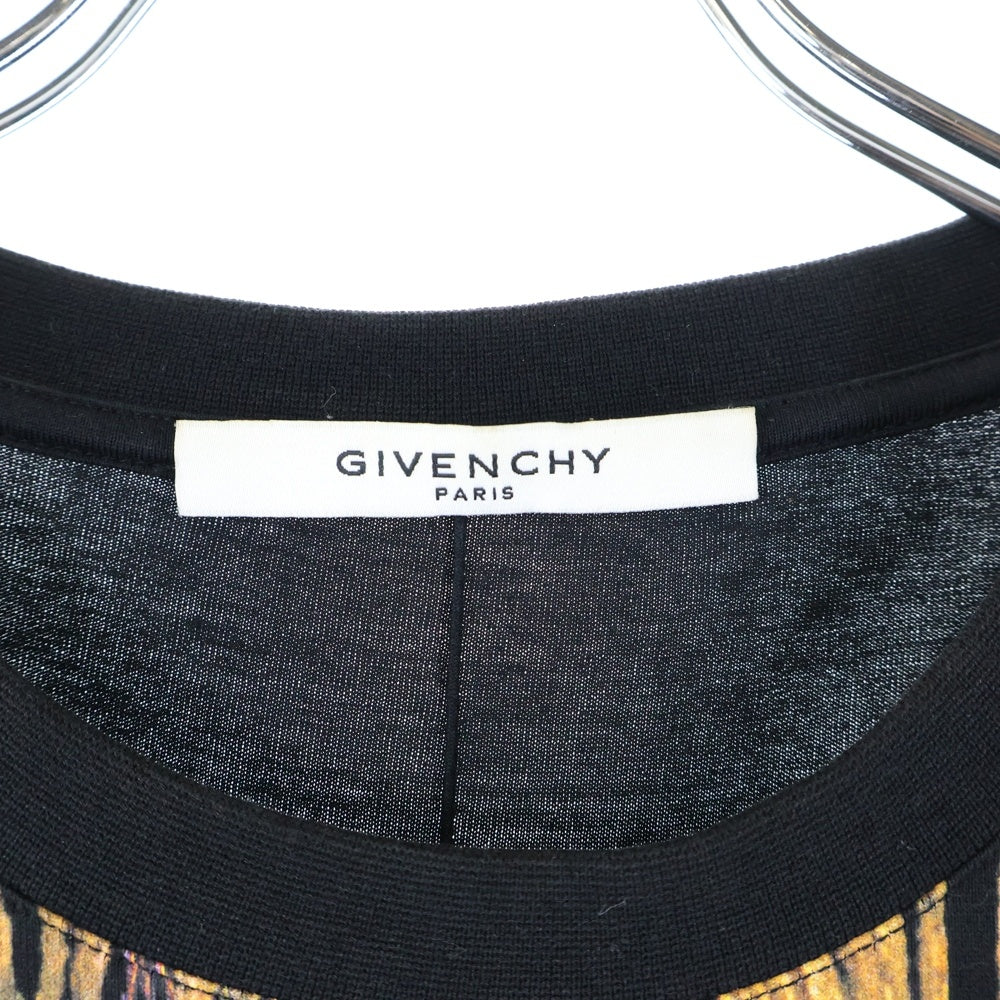 GIVENCHY(ジバンシィ) VIRGINIA BITCH フェザー柄 半袖Tシャツ カットソー ブラック