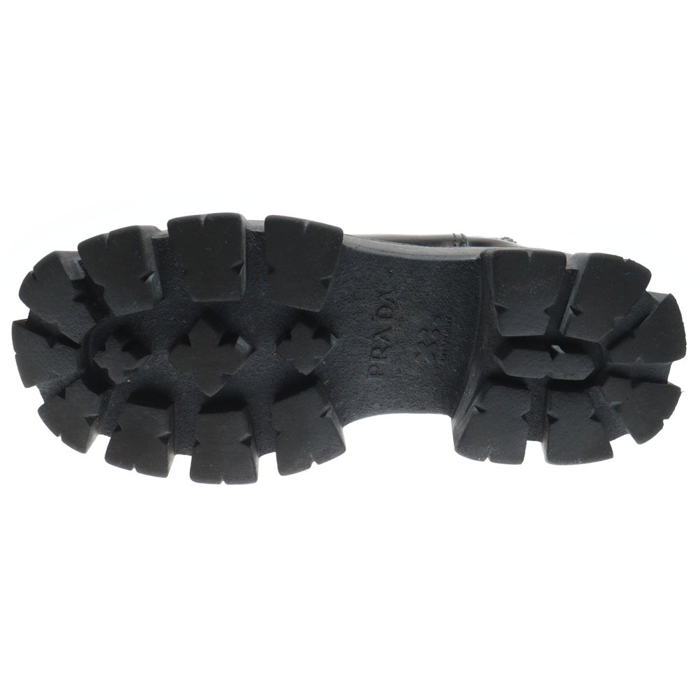 PRADA(プラダ) モノリス ブラッシュドレザー チェルシー サイドゴアブーツ ブラック 2TE174