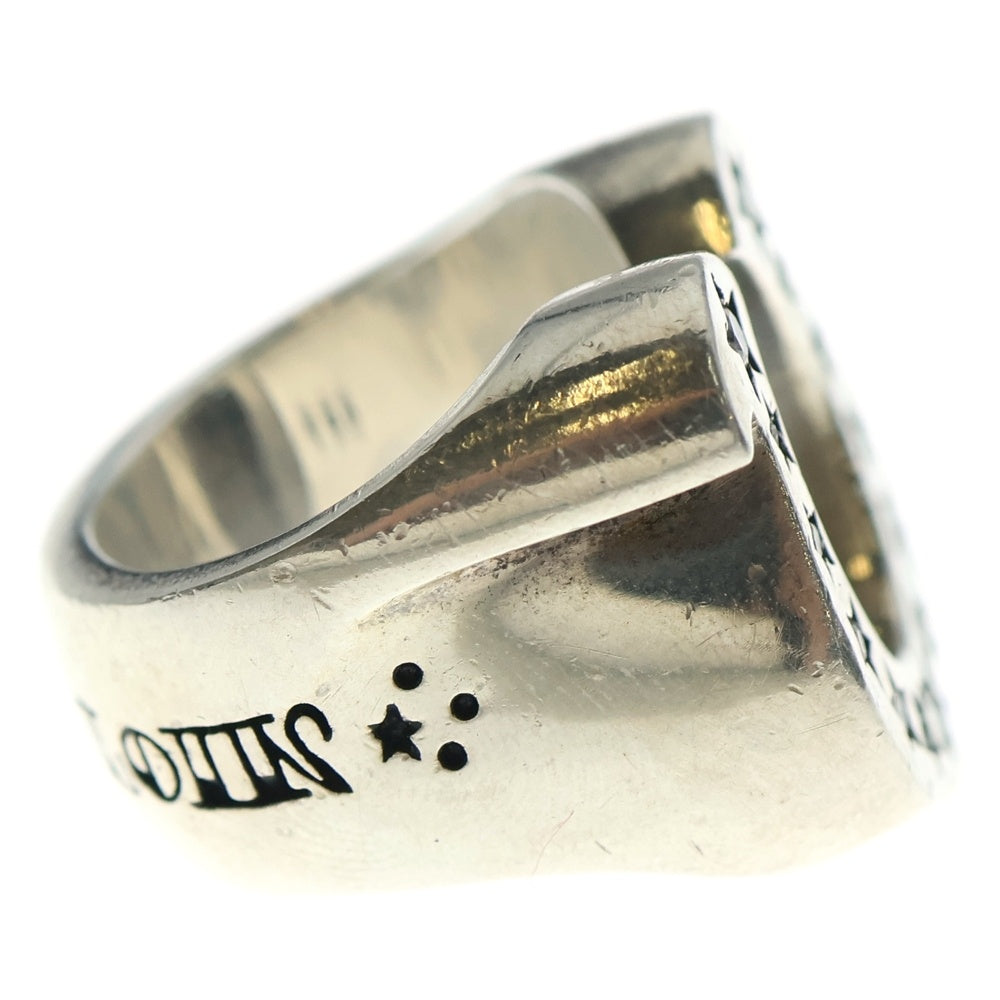 TENDERLOIN(テンダーロイン) ダイヤ入り ホースシューリング 指輪 シルバー 16号