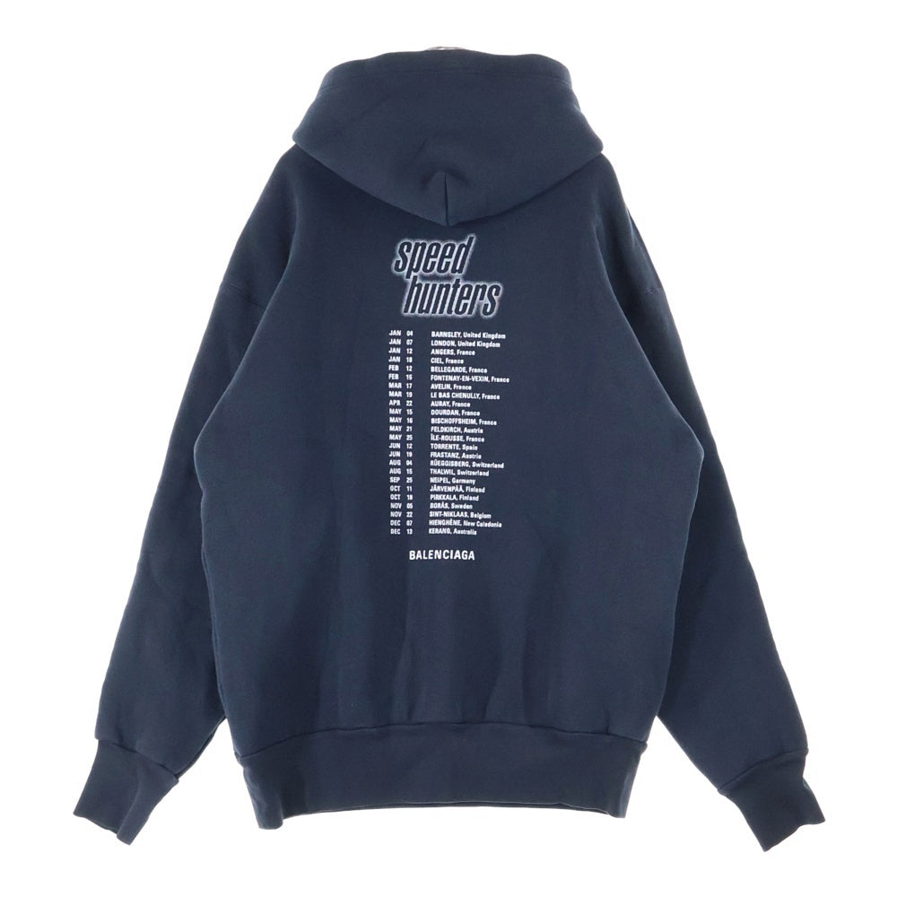 BALENCIAGA(バレンシアガ) 19AW Speed Hunters Hoodie 541873 TCV37 スピードハンターズ プルオーバースウェットパーカー フーディー ブラック