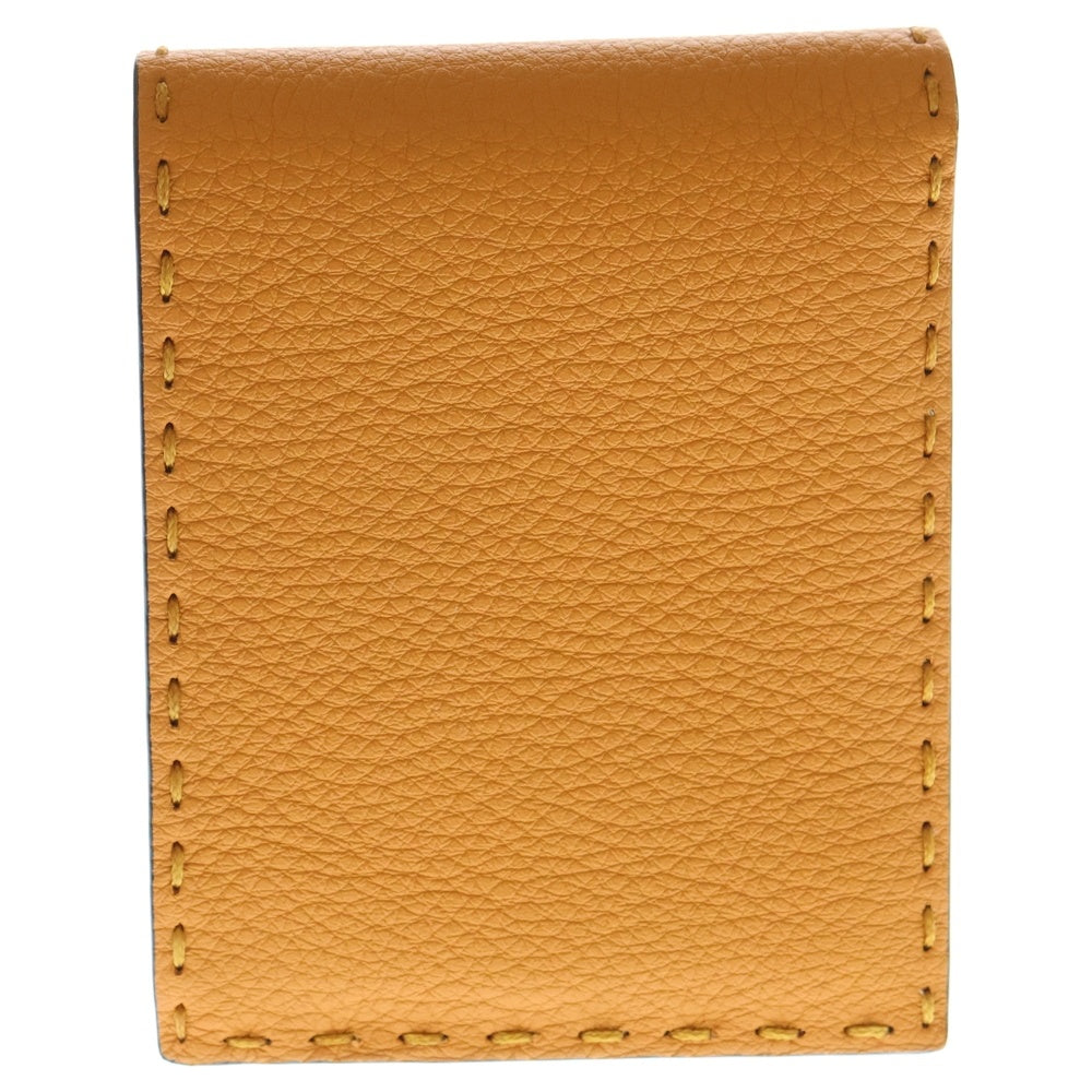 FENDI(フェンディ) セレリア カーフレザー コインケース付き 2つ折り財布 ブラウン