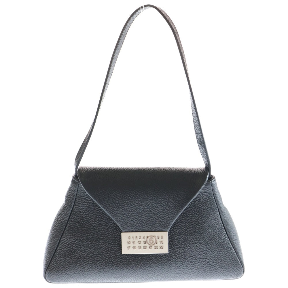 MM6 Maison Margiela(エムエムシックスメゾンマルジェラ) Numeric Pochette Shoulder Bag ニューメリック ポシェット カーフレザー レザーショルダーバッグ レディース ブラック