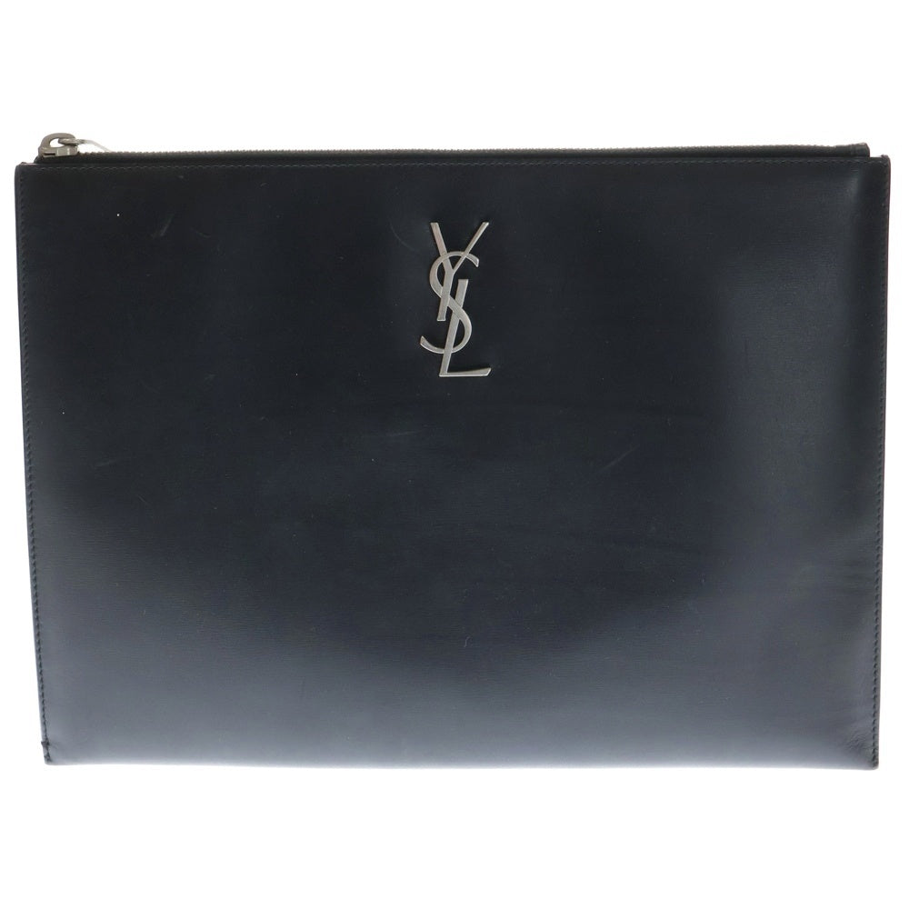 SAINT LAURENT PARIS(サンローランパリ) Leather Clutch Bag レザー