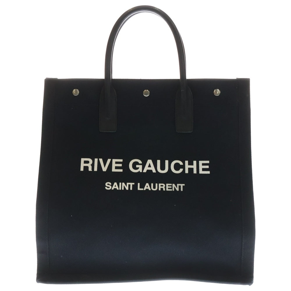 SAINT LAURENT PARIS(サンローランパリ) RIVE GAUCHE リヴ ゴーシュ トートバッグ ブラック/ホワイト