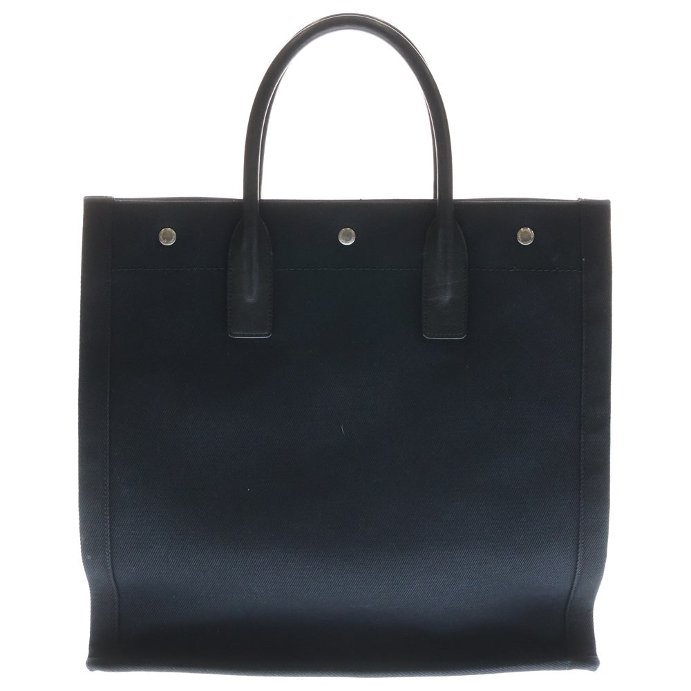 SAINT LAURENT PARIS(サンローランパリ) RIVE GAUCHE リヴ ゴーシュ トートバッグ ブラック/ホワイト