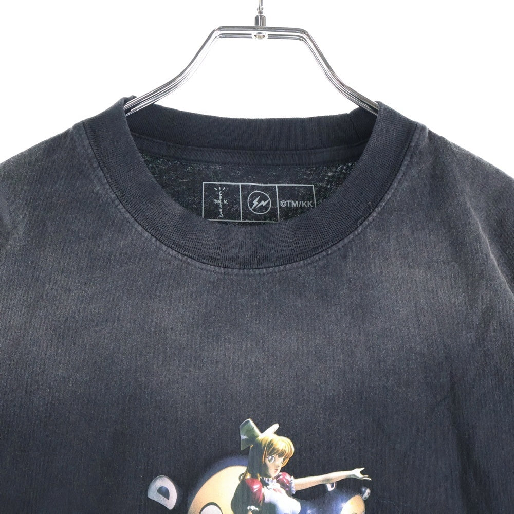 Cactus Jack(カクタスジャック) ×Fragment ×TM/KK フラグメント POP UP 限定 トリプルネーム プリント 半袖 Tシャツ ブラック