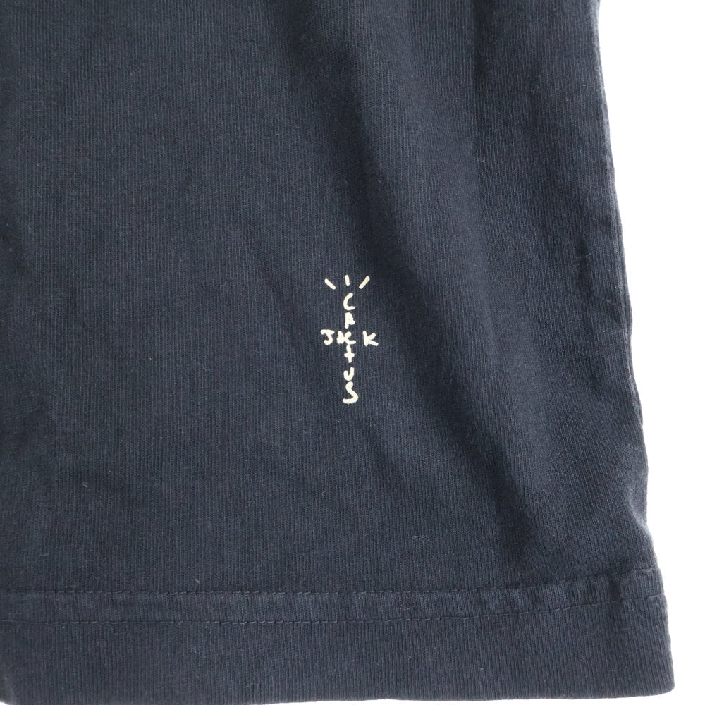 Cactus Jack(カクタスジャック) ×Fragment ×TM/KK フラグメント POP UP 限定 トリプルネーム プリント 半袖 Tシャツ ブラック