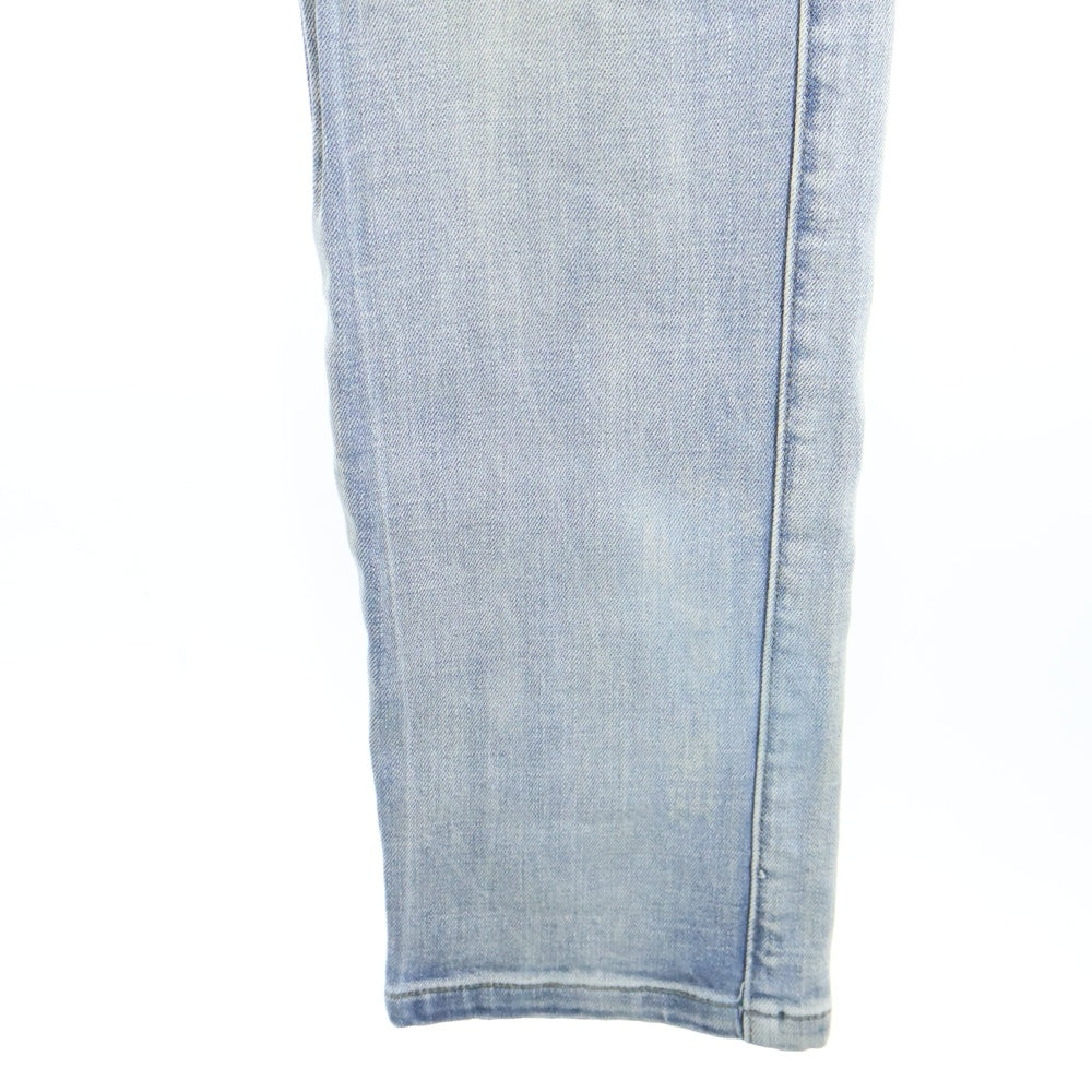 NO BRAND(ノーブランド) Profound プロファウンド Multi Pocket Cargo Denim マルチポケットカーゴデニム スリムフィットカーゴパンツ ライトブルー