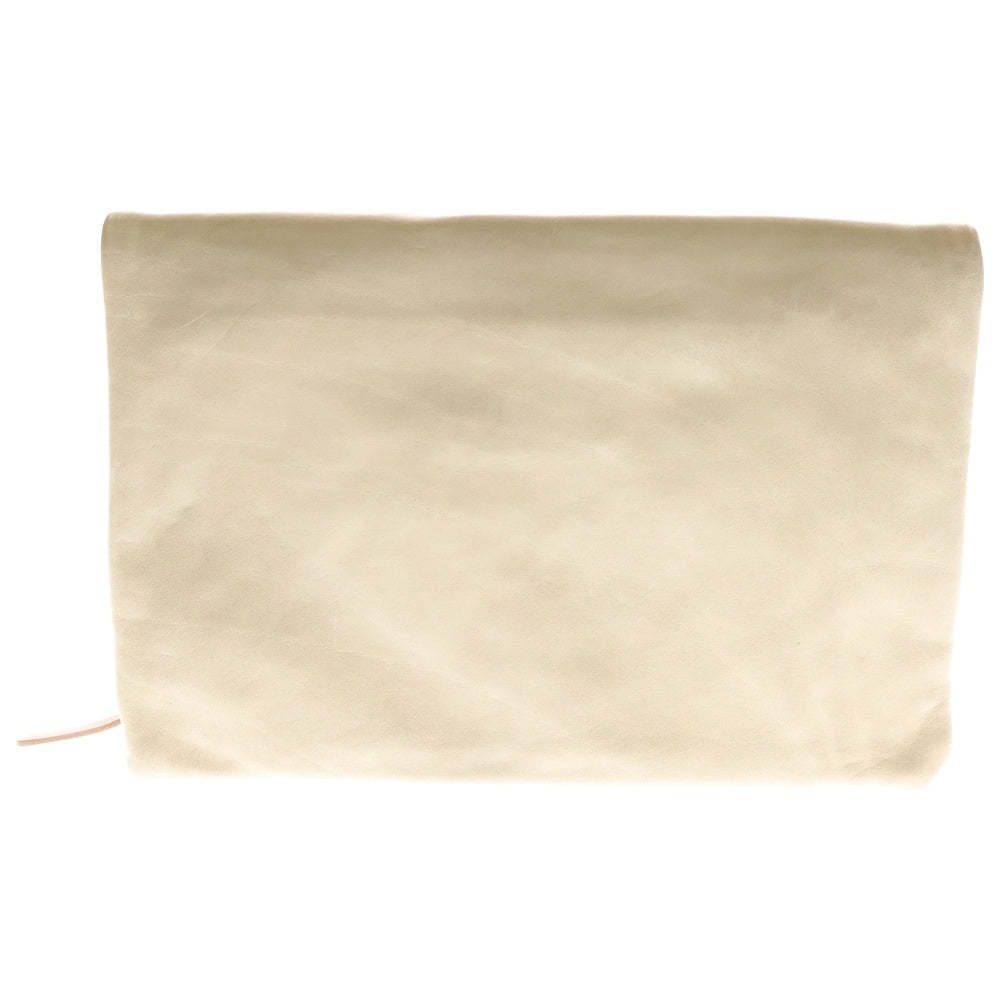 BUTTERO(ブッテロ) Leather Clutch Bag レザークラッチバッグ セカンドバッグ ベージュ
