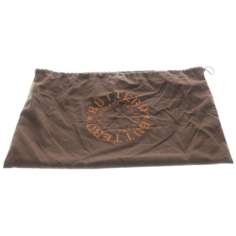 BUTTERO(ブッテロ) Leather Clutch Bag レザークラッチバッグ セカンドバッグ ベージュ