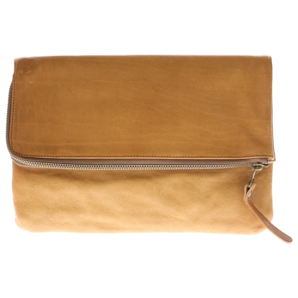 BUTTERO(ブッテロ) Leather Clutch Bag レザークラッチバッグ セカンドバッグ キャメル