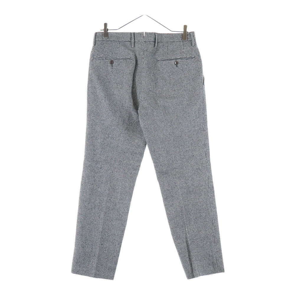 INCOTEX(インコテックス) Slim Fit Slacks スリムフィットスラックス 千鳥格子ウールスラックスパンツ グレー