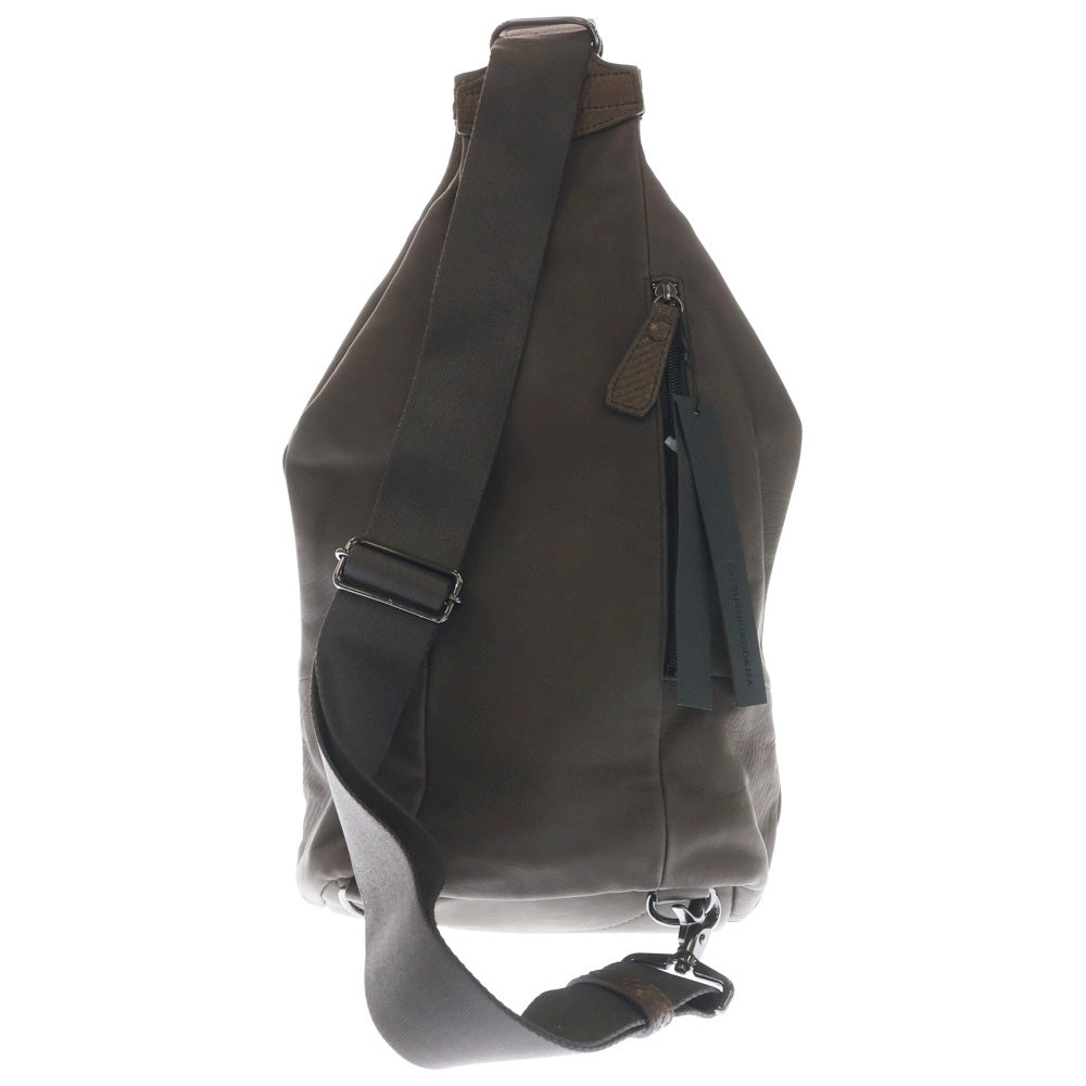 KATSUYUKI KODAMA(カツユキコダマ) Python Chest Body Bag パイソンチェストボディバッグ レザー ショルダーバッグ ブラウン