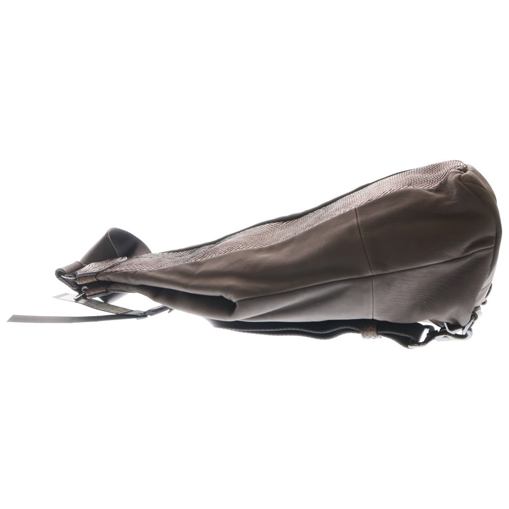 KATSUYUKI KODAMA(カツユキコダマ) Python Chest Body Bag パイソンチェストボディバッグ レザー ショルダーバッグ ブラウン