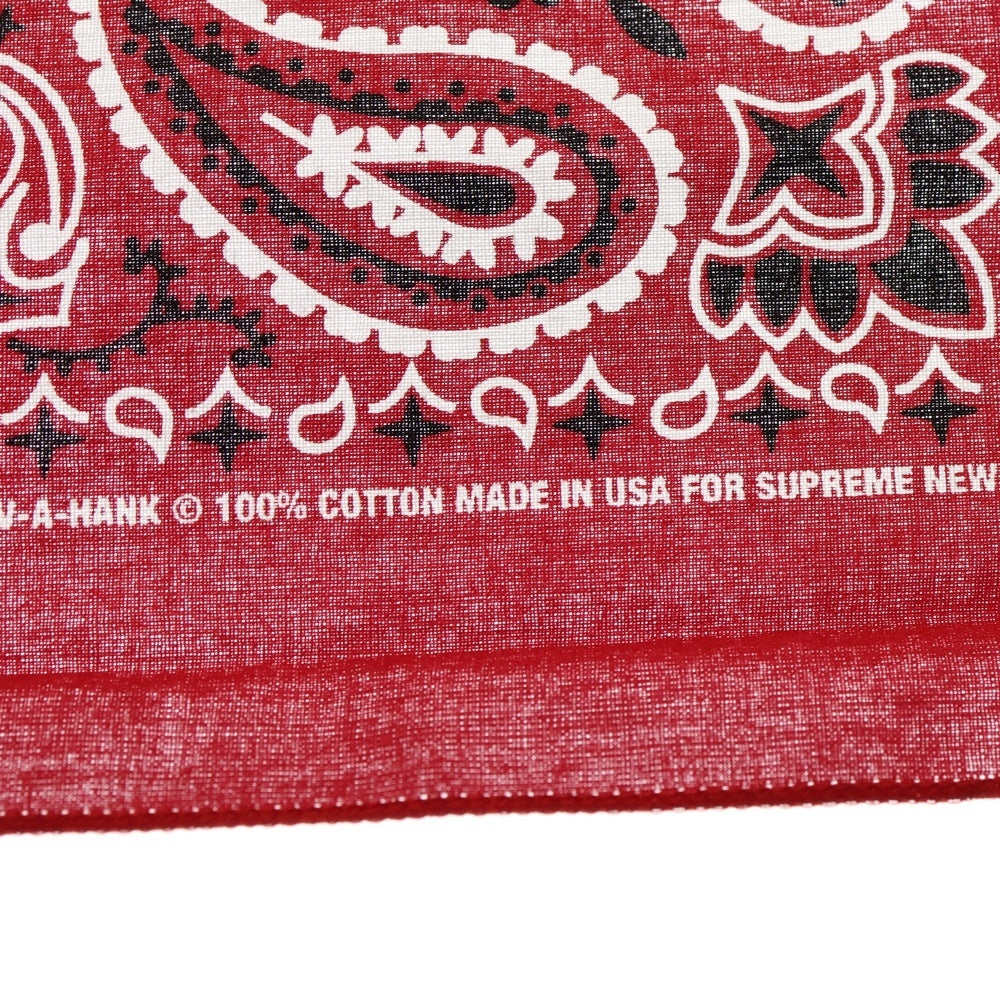 SUPREME(シュプリーム) 24SS Hav-A-Hank Bandanas ハブアハンクバンダナ コットンペイズリーバンダナ レッド