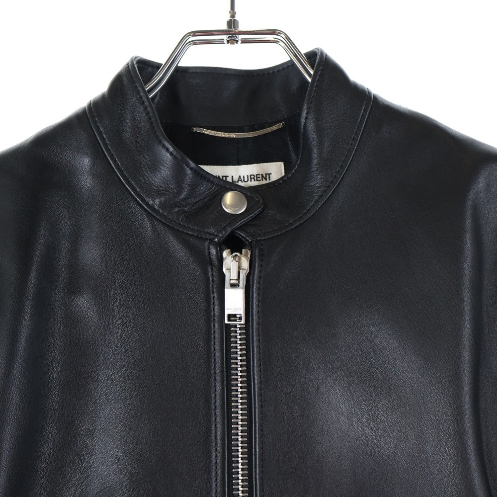 SAINT LAURENT PARIS(サンローランパリ) キースレザー シングルライダース ジャケット アウター 362239 Y5YA1 ブラック