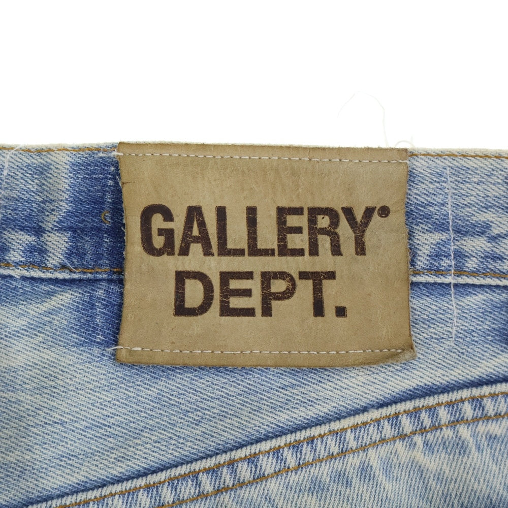 GALLERY DEPT.(ギャラリーデプト) 90210 La Flare Jeans ラ フレア 再構築デニムボタンフライ ダメージ加工フレアロングデニムパンツ インディゴ
