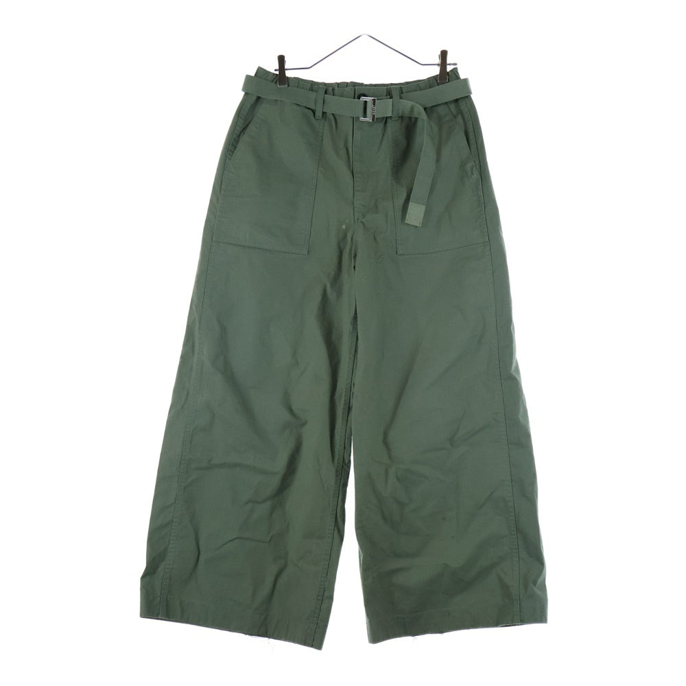 Sacai(サカイ) RipStop trouser ベルト ミリタリー ワイド パンツ