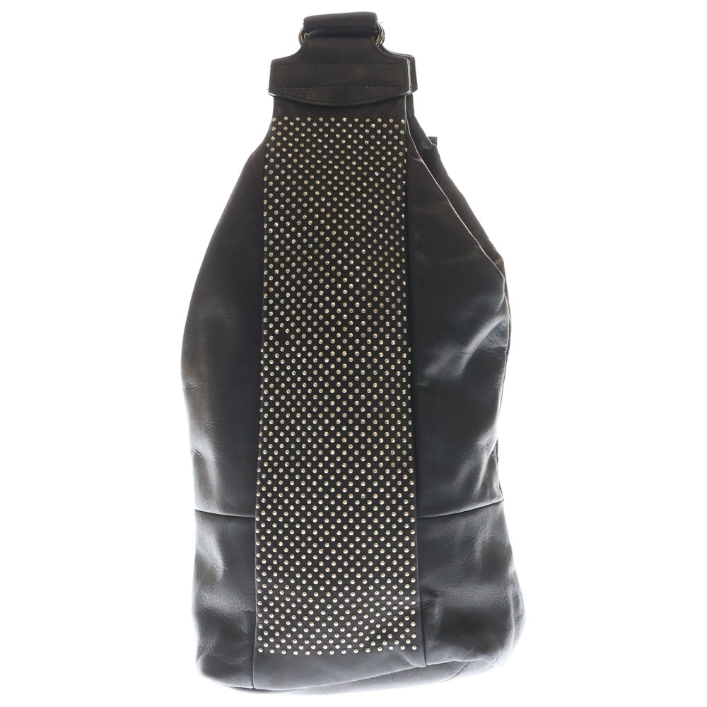 KATSUYUKI KODAMA(カツユキコダマ) Paradiddle Studs Leather Shoulder Bag パラディドル スタッズレザーショルダーバッグ スタッズ加工レザーショルダーバッグ ブラック レディース