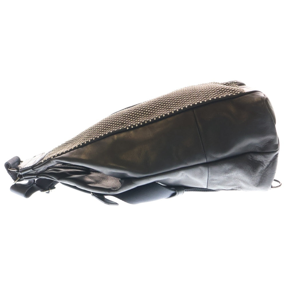 KATSUYUKI KODAMA(カツユキコダマ) Paradiddle Studs Leather Shoulder Bag パラディドル スタッズレザーショルダーバッグ スタッズ加工レザーショルダーバッグ ブラック レディース
