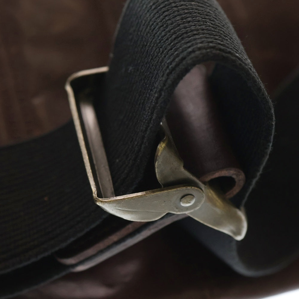 BUTTERO(ブッテロ) Washed Leather Shoulder Bag ウォッシュドレザーショルダーバッグ ウォッシュド加工レザーボディバッグ ブラウン