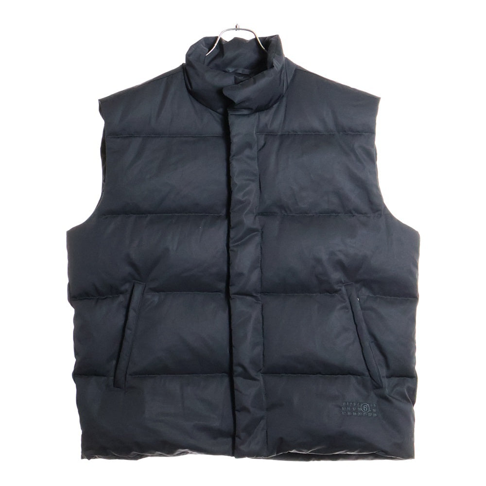 MM6 Maison Margiela(エムエムシックスメゾンマルジェラ) 23AW Baffle Quilt Gilet ジップアップ ダウンベスト ジャケット ブラック S62FB0054 S54882