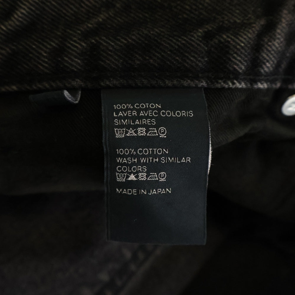 CELINE(セリーヌ) 23AW KURT JEANS ウォッシュ ダメージ 加工デニムパンツ ブラック N840 947F 38CH