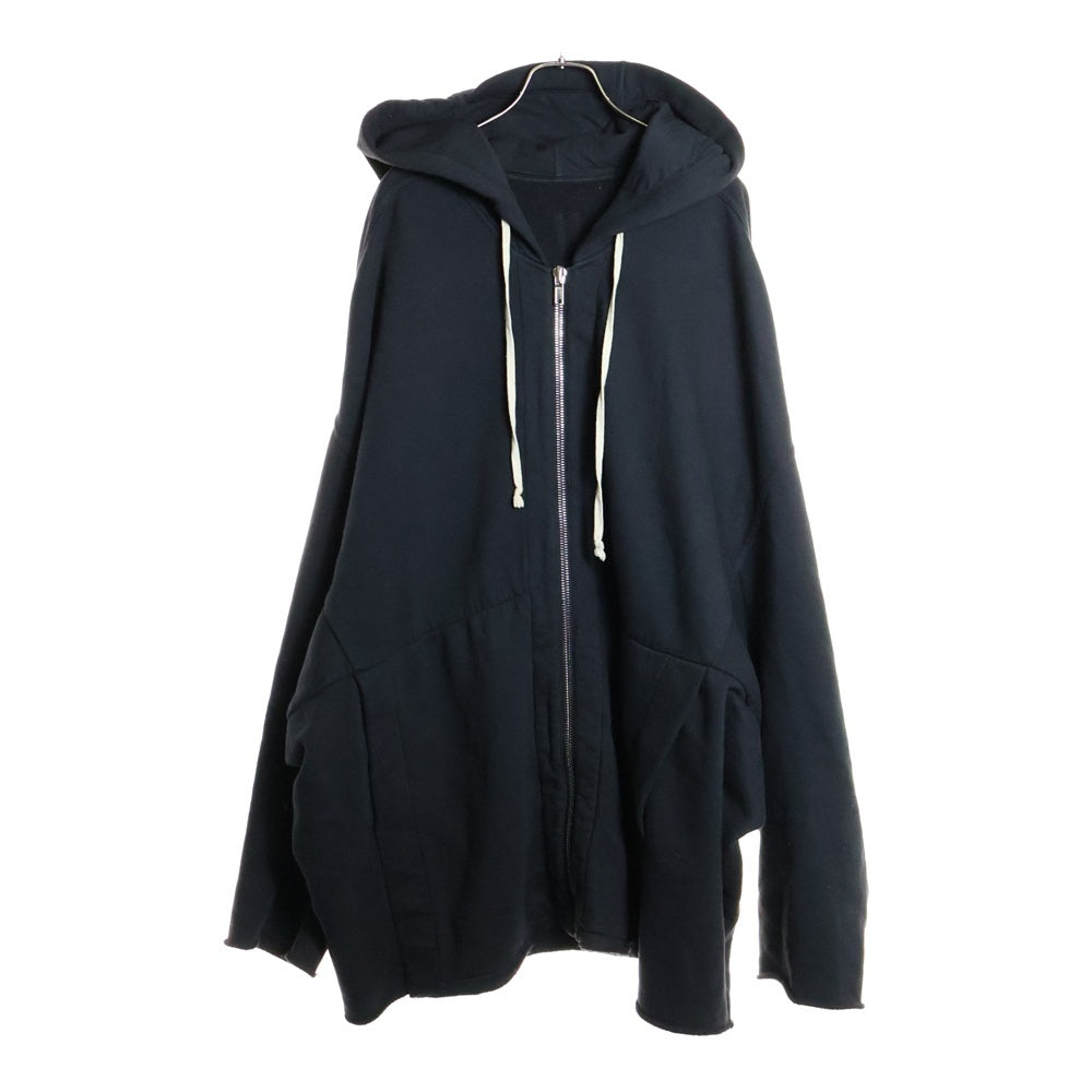 DRKSHDW(ダークシャドウ) JUMBO HOODED PETER ジャンボ フーデッド ジップアップパーカー スウェット ブラック DU02B4275-F