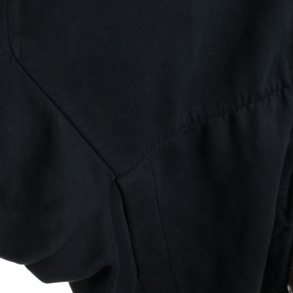 DRKSHDW(ダークシャドウ) JUMBO HOODED PETER ジャンボ フーデッド ジップアップパーカー スウェット ブラック DU02B4275-F