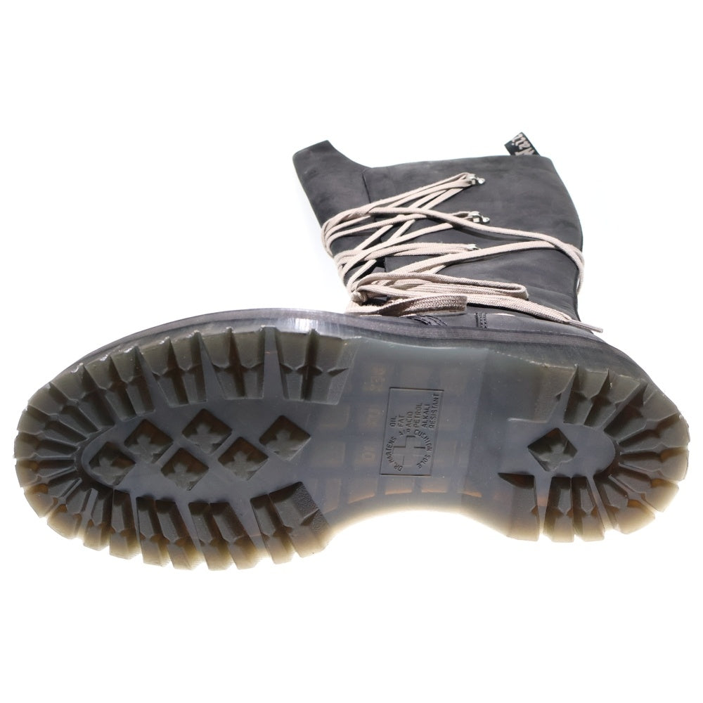 Rick Owens(リックオウエンス) 25AW ×Dr.Martens 1B60 Quad Sole Pentalace Boot ドクターマーチン クアッド ソール ペンタ レース ロングブーツ ブラック 41820001