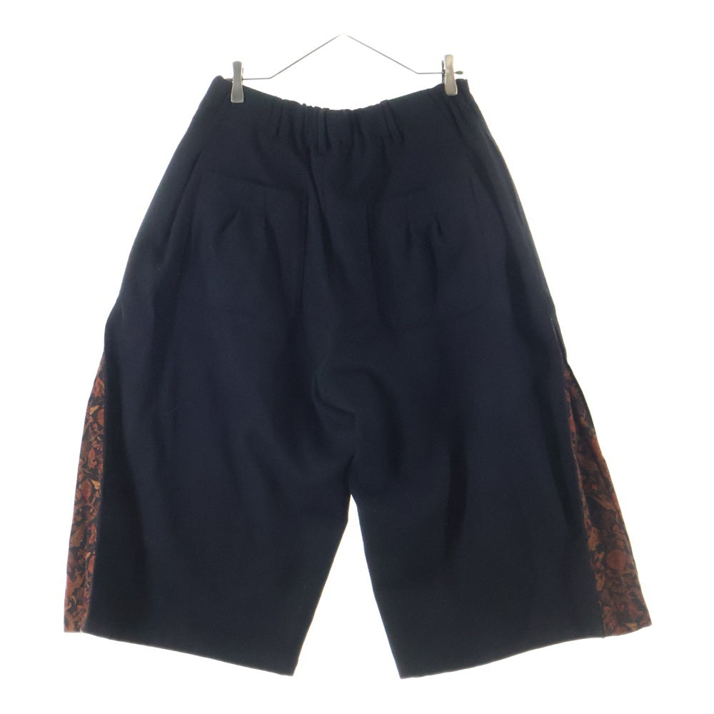 s'yte(サイト) ウール 切り替えデザイン パンツ ブラック UV-P68-821