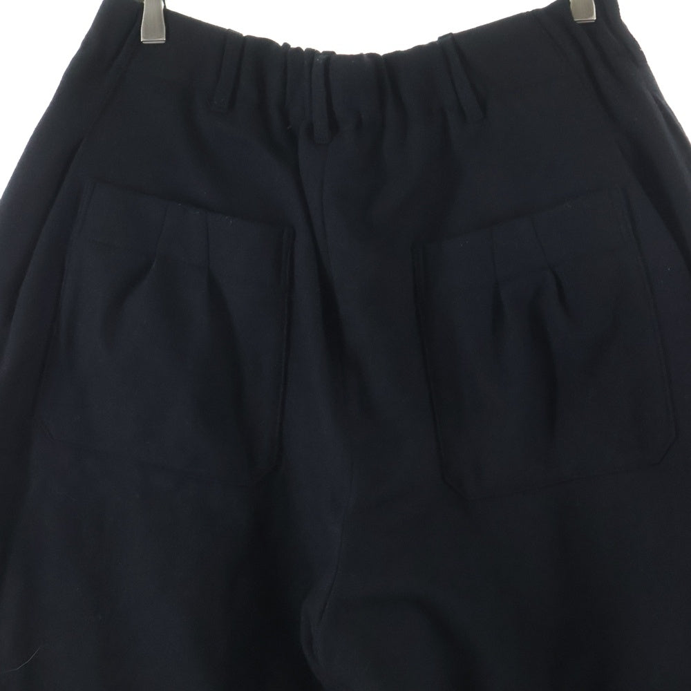 s'yte(サイト) ウール 切り替えデザイン パンツ ブラック UV-P68-821