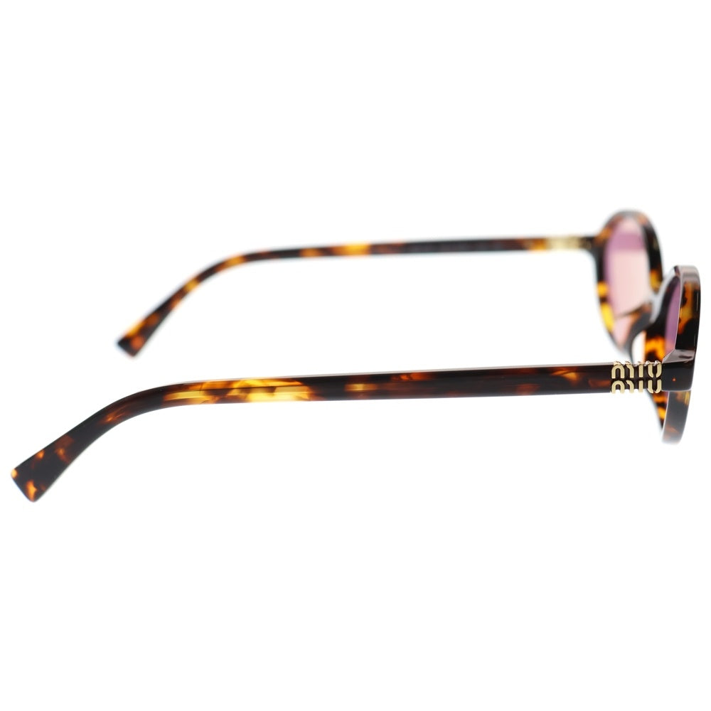 miumiu(ミュウミュウ) ラウンドフレーム カラーレンズ メガネ サングラス 眼鏡 ブラウン/ピンク SMU04Z-F