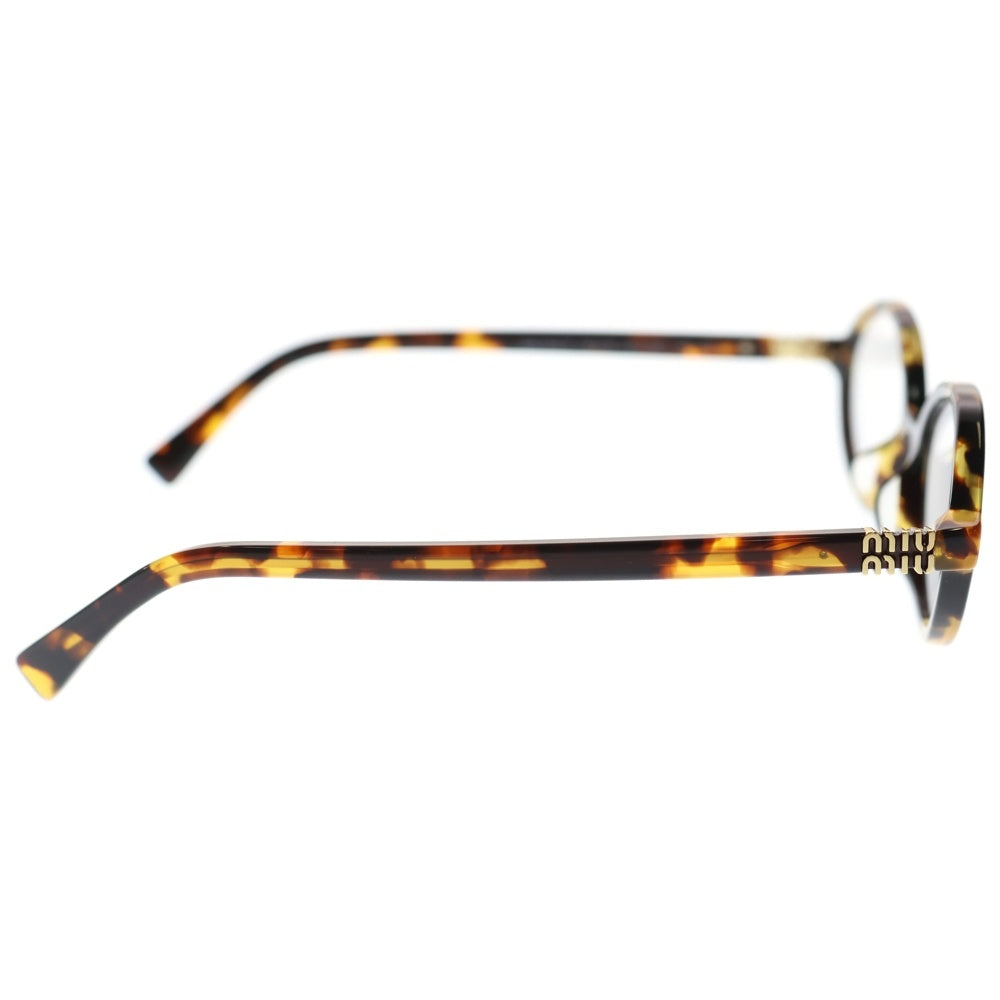 miumiu(ミュウミュウ) ラウンドフレーム クリアレンズ メガネ サングラス 眼鏡 ブラウン SMU04Z-F