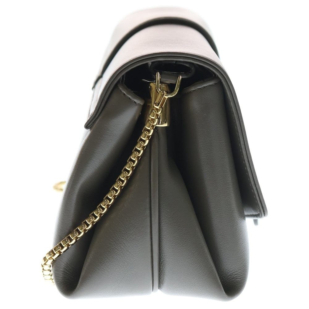 FERRAGAMO(フェラガモ) Flap Cross Body Bag XS フラップクロスボディバッグXS チェーンハンドル2Wayショルダーバッグ ブラウン レディース