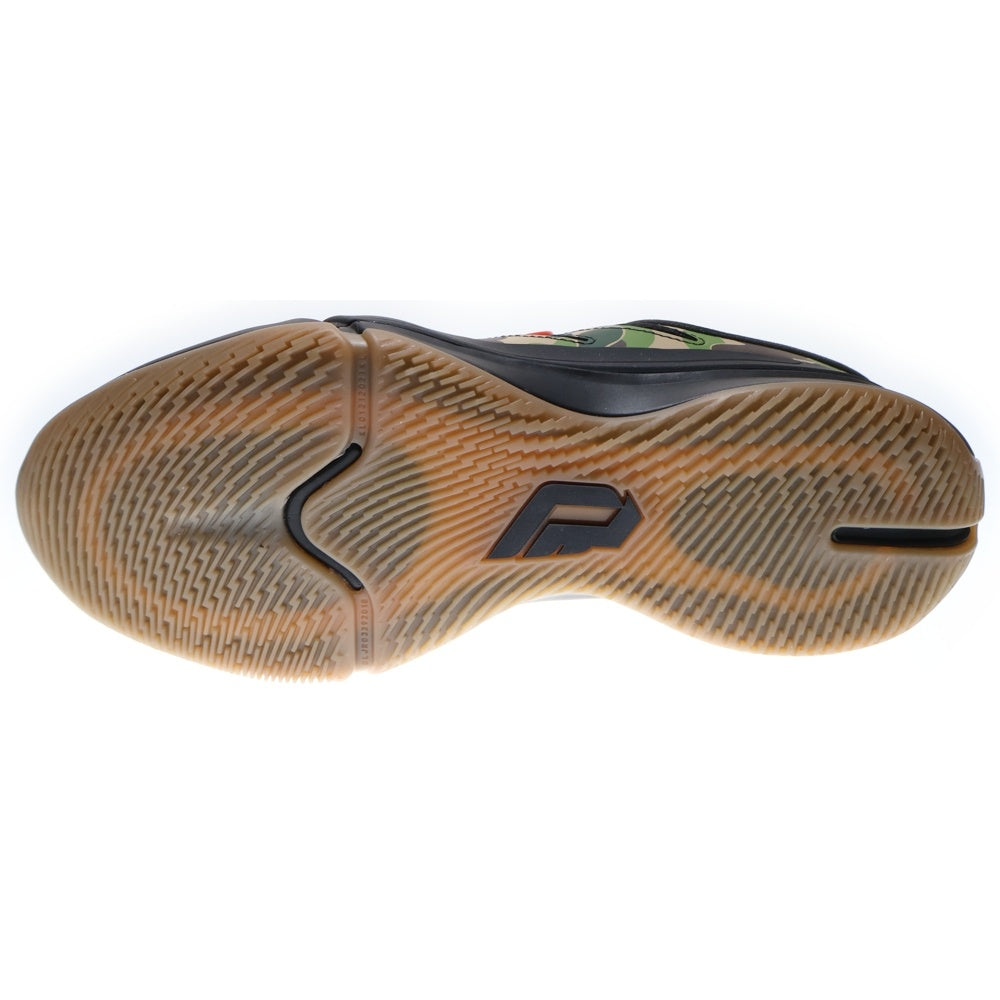 adidas(アディダス) ×A Bathing Ape Dame 9 Core Black ×アベイシングエイプ デイム9 コアブラック カモ総柄レースアップローカットスニーカー US10.5/28.5cm JH6358