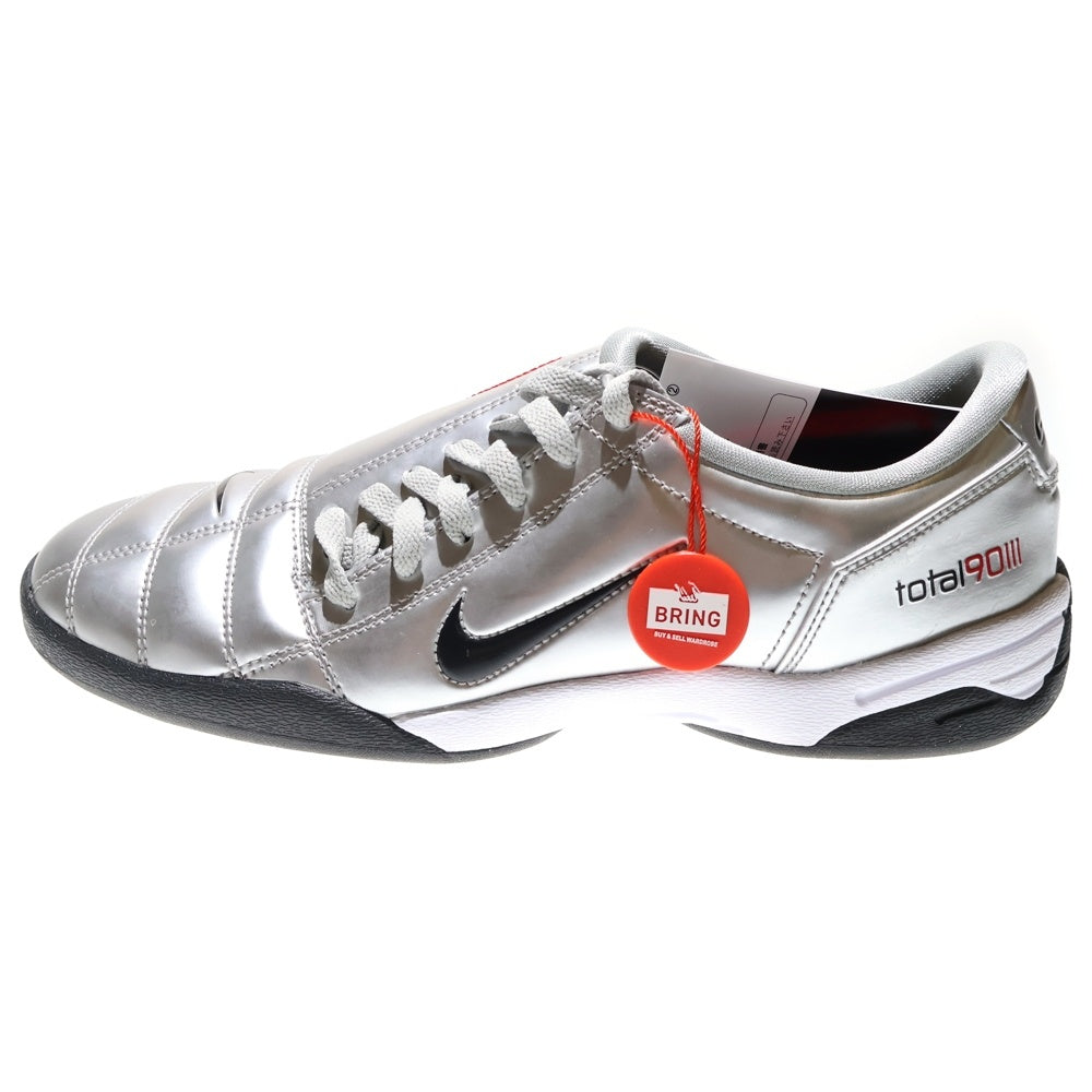 NIKE(ナイキ) Total 90 3 SP Metallic Silver and Black トータル90 3エスピー メタリックシルバーアンドブラック レースアップローカットスニーカー US9.5/27.5cm HJ9351-002