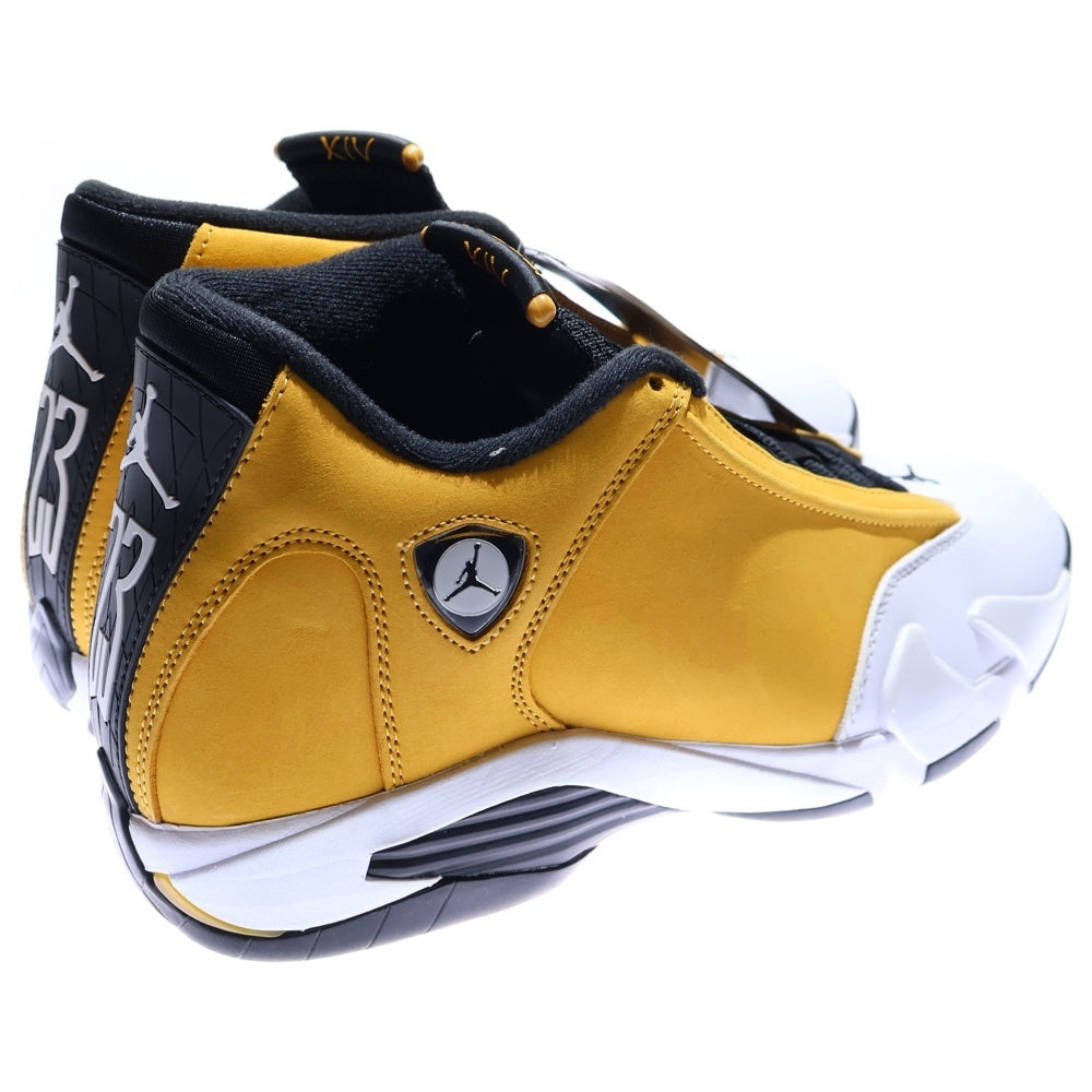 NIKE(ナイキ) Air Jordan 14 Light Ginger エアージョーダン14 ライトジンジャー レースアップミッドカットスニーカー US10/28cm 487471-701 イエロー/ホワイト