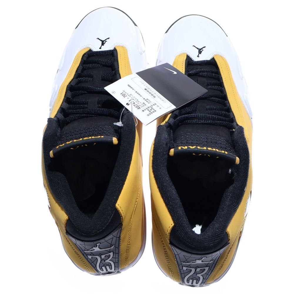 NIKE(ナイキ) Air Jordan 14 Light Ginger エアージョーダン14 ライトジンジャー レースアップミッドカットスニーカー US10/28cm 487471-701 イエロー/ホワイト