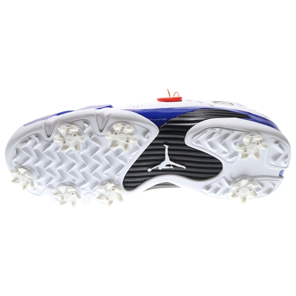 NIKE(ナイキ) Air Jordan 14 Golf Hyper Royal エアジョーダン14 ゴルフ ハイパーロイヤル レースアップミッドカットスニーカー US9.5/27.5cm HJ7710-101 ホワイト/ブルー