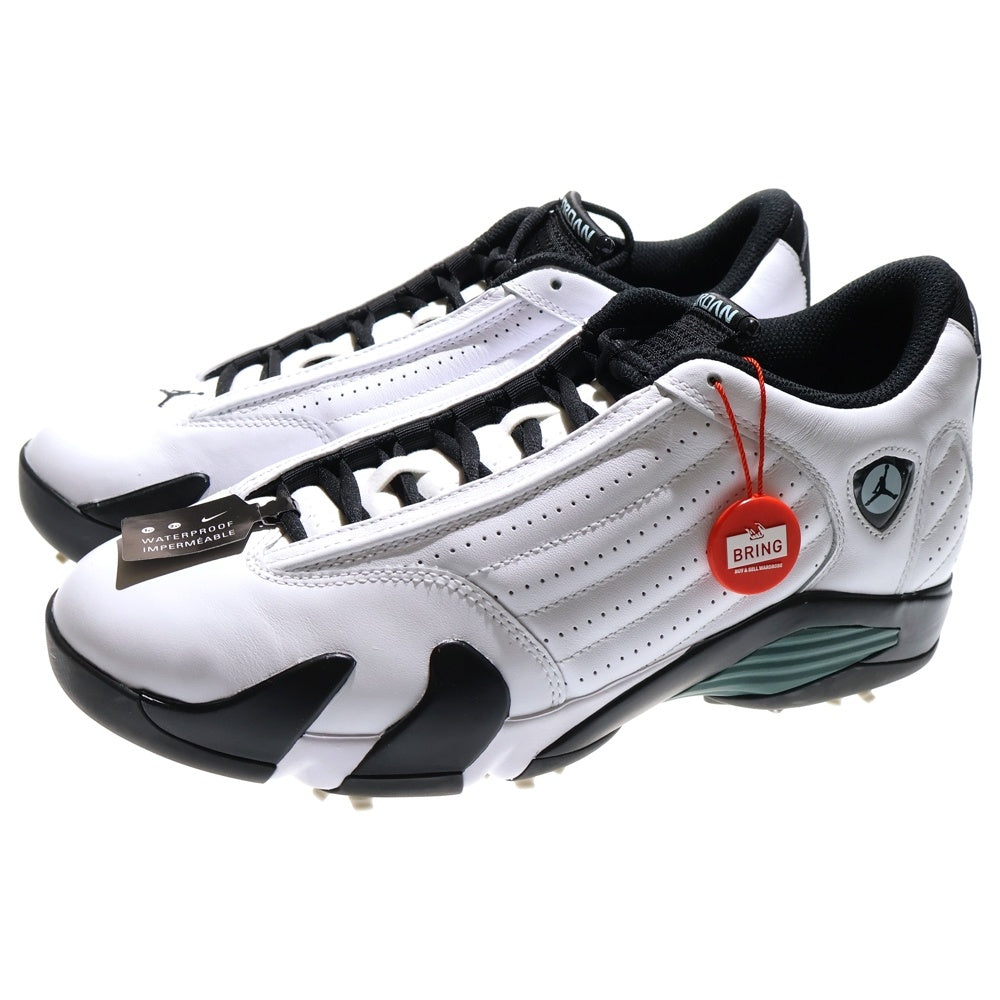 NIKE(ナイキ) Air Jordan 14 Golf Oxidized Green エアジョーダン14 オキシダイズドグリーン レースアップミッドカットスニーカー ゴルフシューズ US10/28cm HJ7710-100